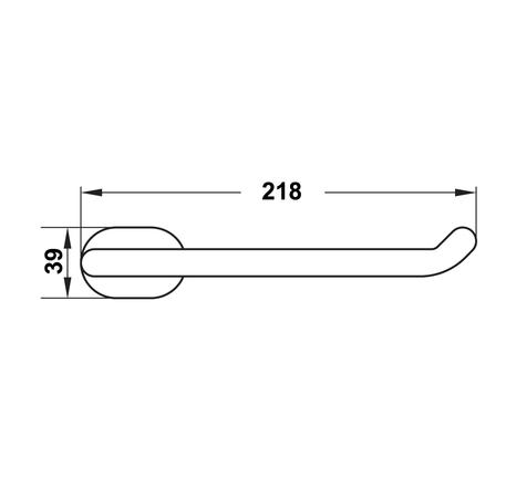 Giá treo giấy vệ sinh không nắp che Inno-Round Hafele 495.80.113